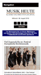 Mobile Screenshot of musik-heute.de
