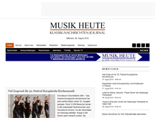 Tablet Screenshot of musik-heute.de